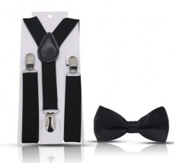 TIR-5102 - Tirante Unicolor Con Lazo - Negro