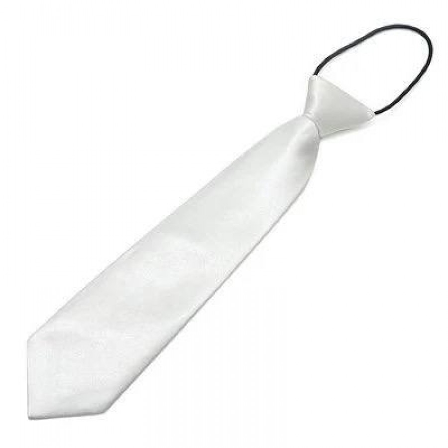 COR-2604 - Corbata Niño Blanco 26cm
