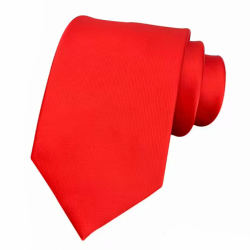 COR-0051 - Corbata Unicolor Rojo Lisa 8cm