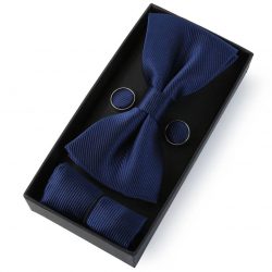BOX-6007 - Box Lazo Juntas y Pañuelo Azul Marino