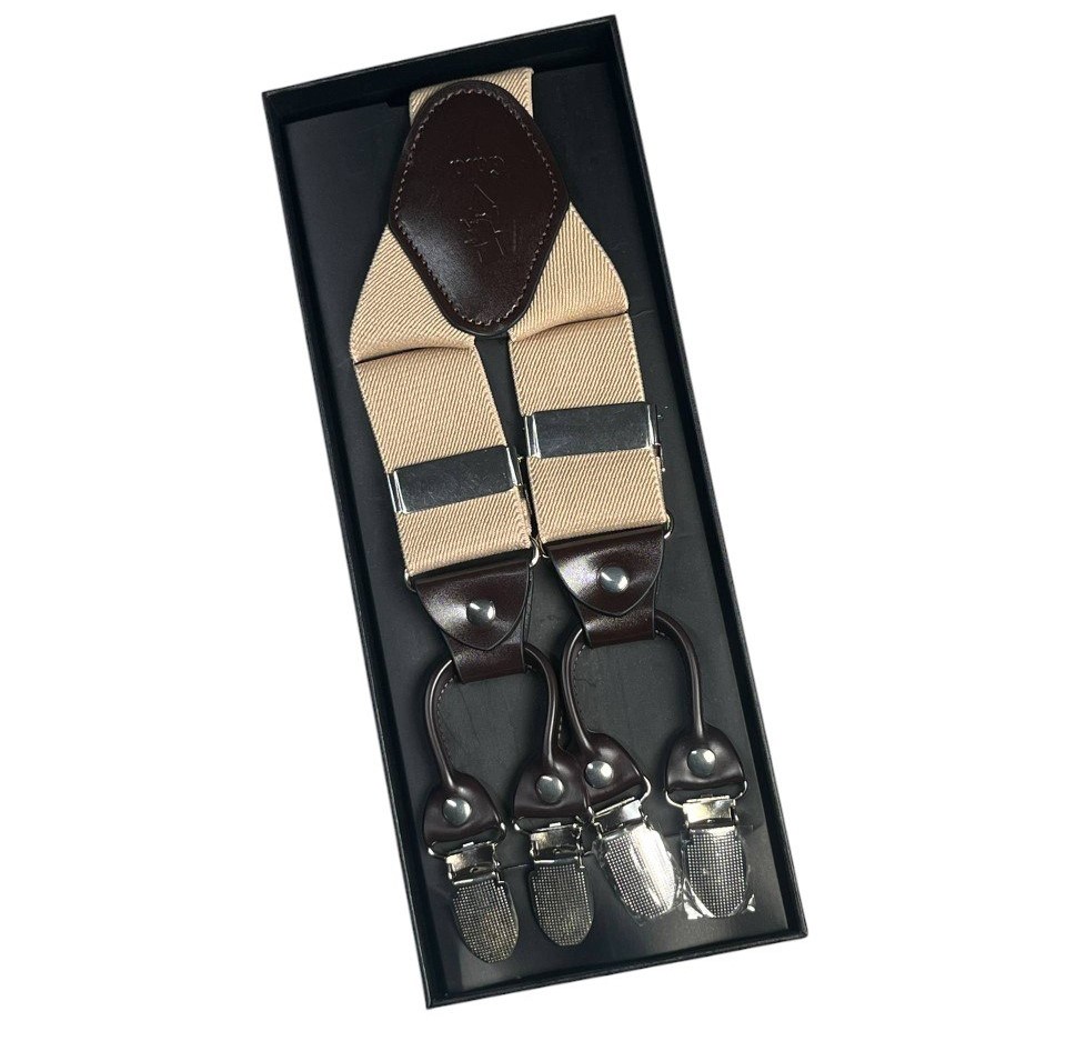 TIR-5005 - Tirante Unicolor Beige Caballero