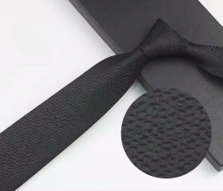 COR-0502 - Corbata Estampado Negro 6cm
