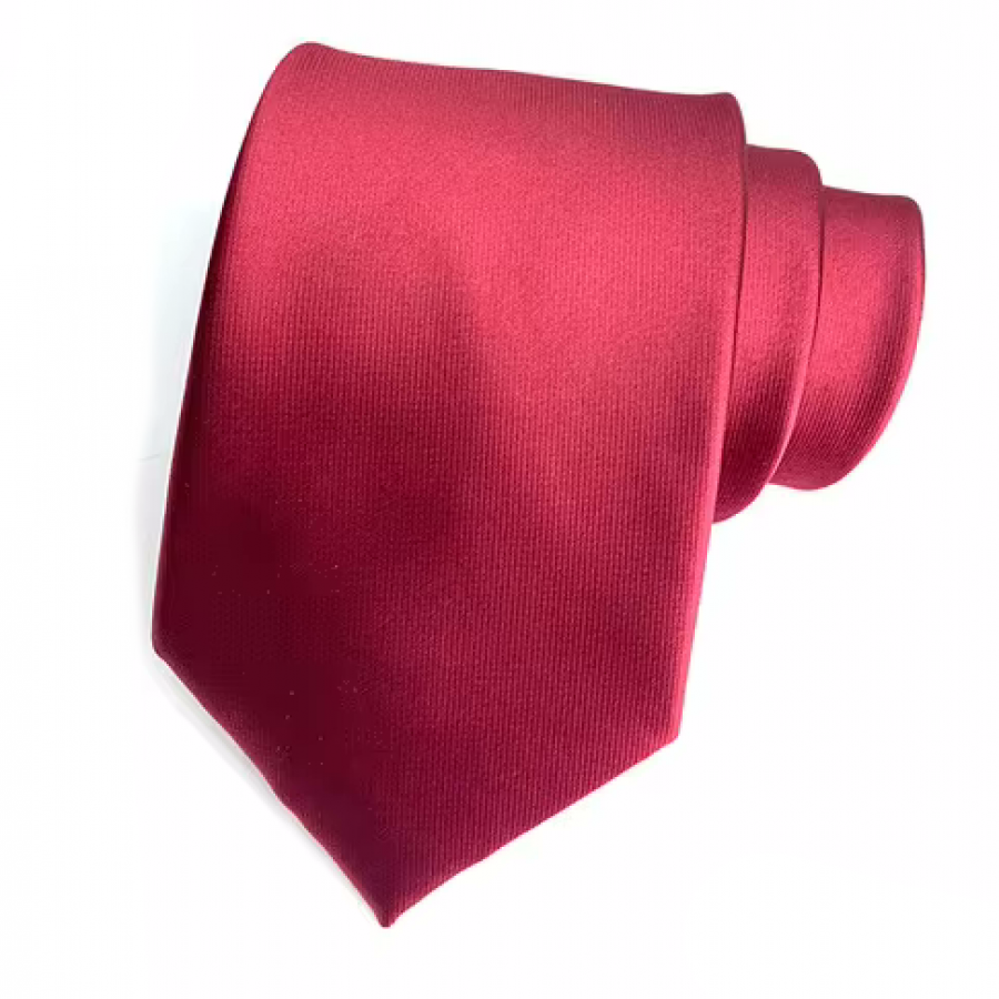 COR-0003 - Corbata Unicolor Vinotinto Lisa 6cm