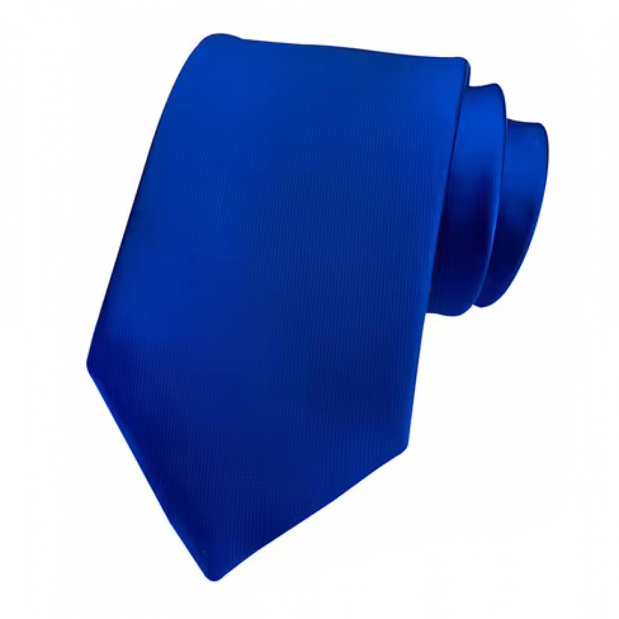 COR-0005 - Corbata Unicolor Azul Rey Lisa 6cm