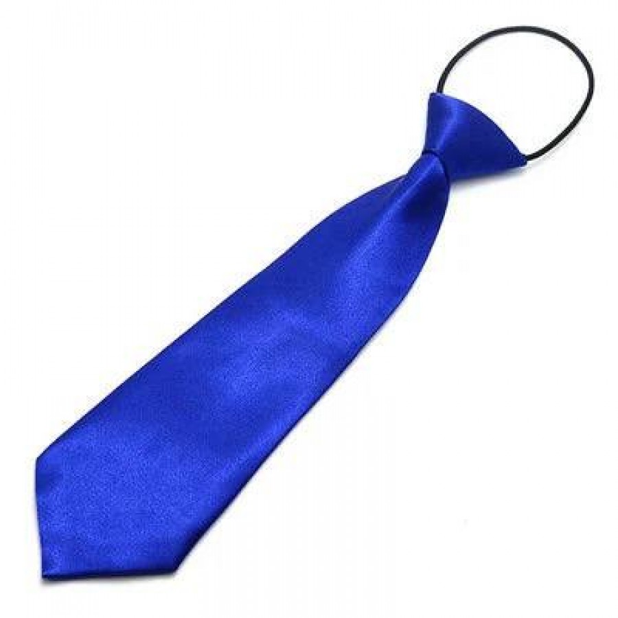 COR-2607 - Corbata Niño Azul Rey 26cm
