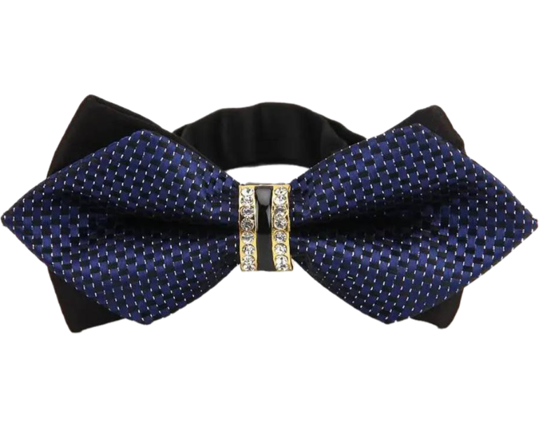 LAZ-3201 - Lazo Caballero Con Anillo Azul Marino