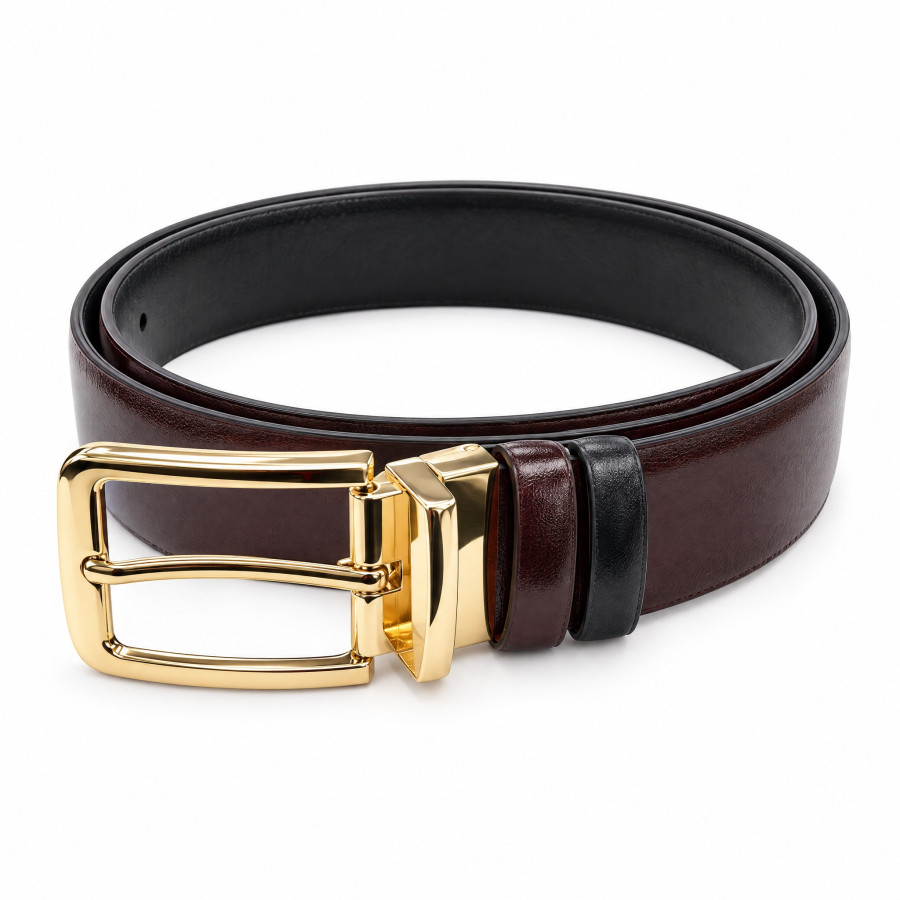 BA-25 - Correa Caballero Reversible (12 Piezas) Marron/Negro
