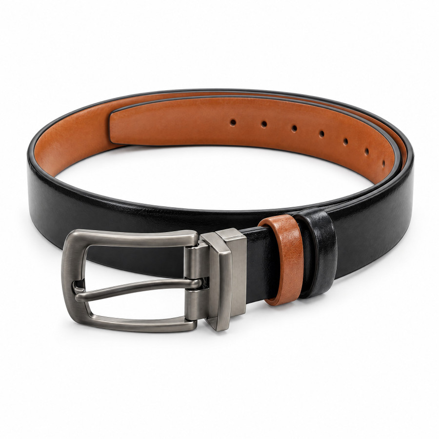 BA-26 - Correa Caballero Reversible (12 Piezas) Marron/Negro